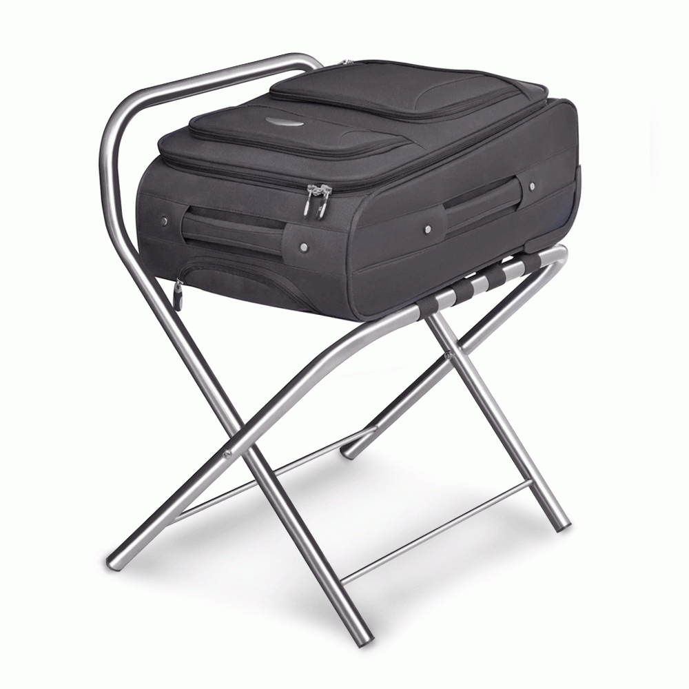 SKU: HM904970 LUGGAGE RACK WITH BACKREST STAINLESS STEEL