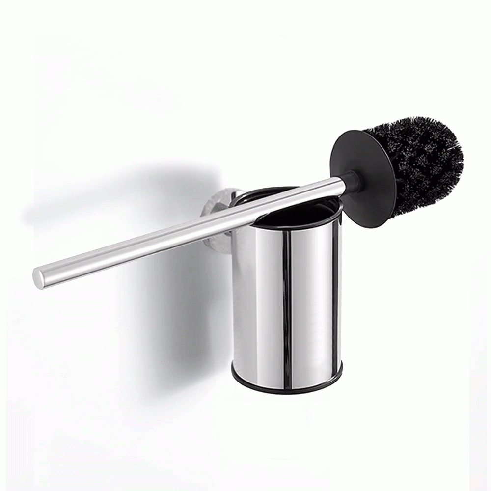 SKU: KLM703C ROUND S. STEEL WALL MOUNT TOILET BRUSH HOLDER 130mm CHROME