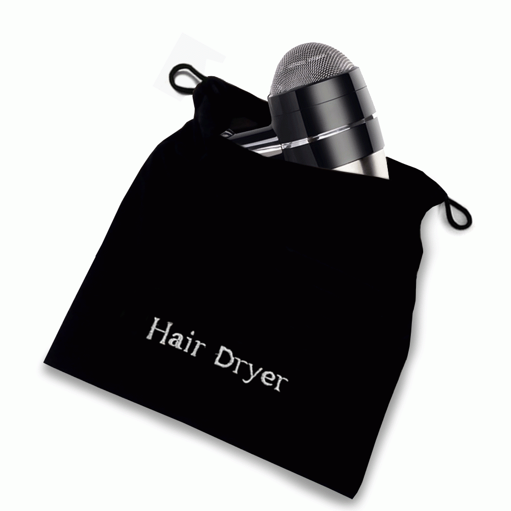 SKU: HB01 VELVET HAIR DRYER STORAGE BAG