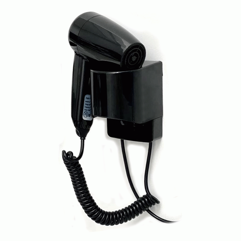 SKU: D02B-1B WALL MOUNTED HAIR DRYER 1300W BLACK
