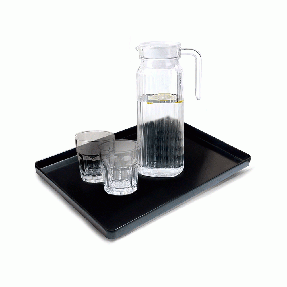 SKU: E3-TRAY MELAMINE WELCOME TRAY L:29.2cm BLACK
