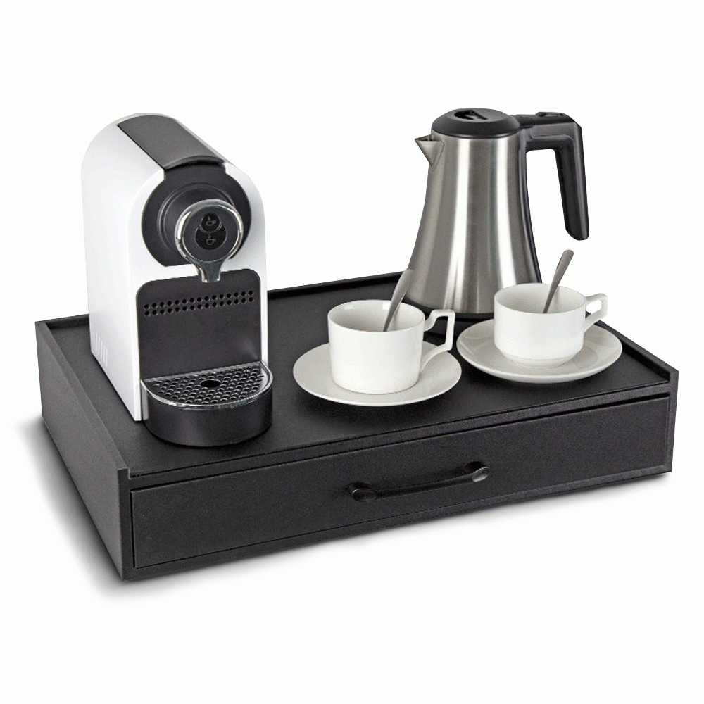 SKU: L13 PU LEATHER TRAY WITH DRAWER RUNNER BLACK