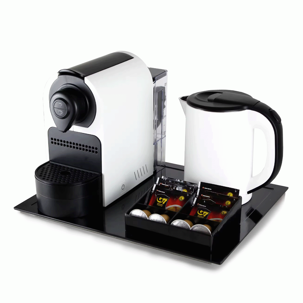 SKU: B-H1268B&W SET KETTLE 0.8L & MELAMINE TRAY