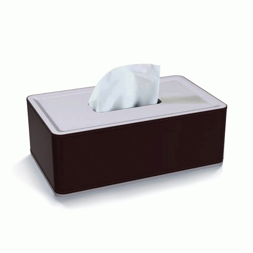SKU: HS-DL-02 ABS + PU LEATHER RECTANGULAR TISSUE BOX