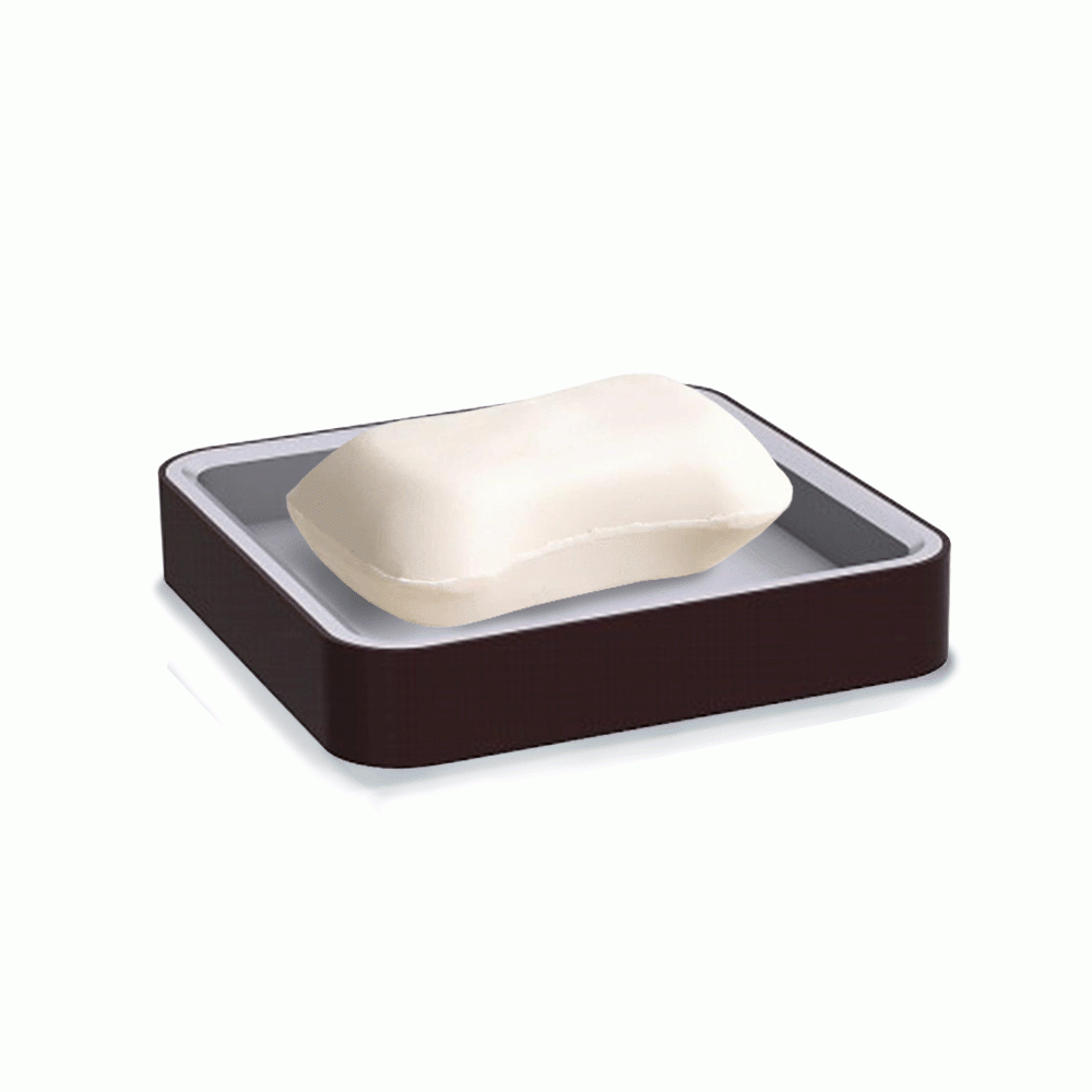 SKU: HS-DL-12 ABS + PU LEATHER SOAP DISH