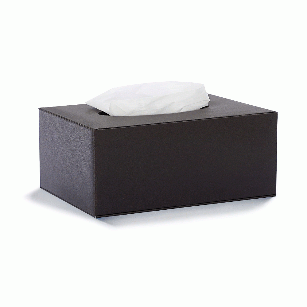 L-12S SQUARE PU LEATHER TISSUE BOX COVER