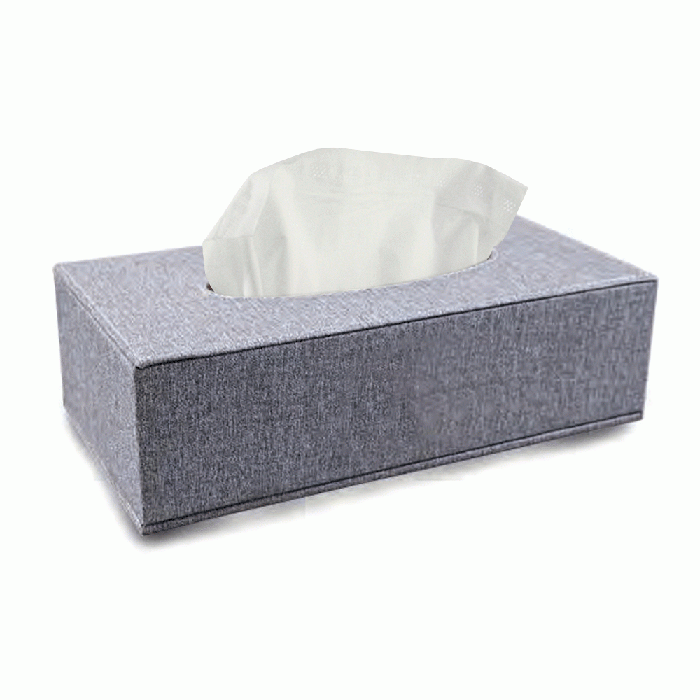 L-14 RECTANGULAR LINEN TISSUE BOX COVER