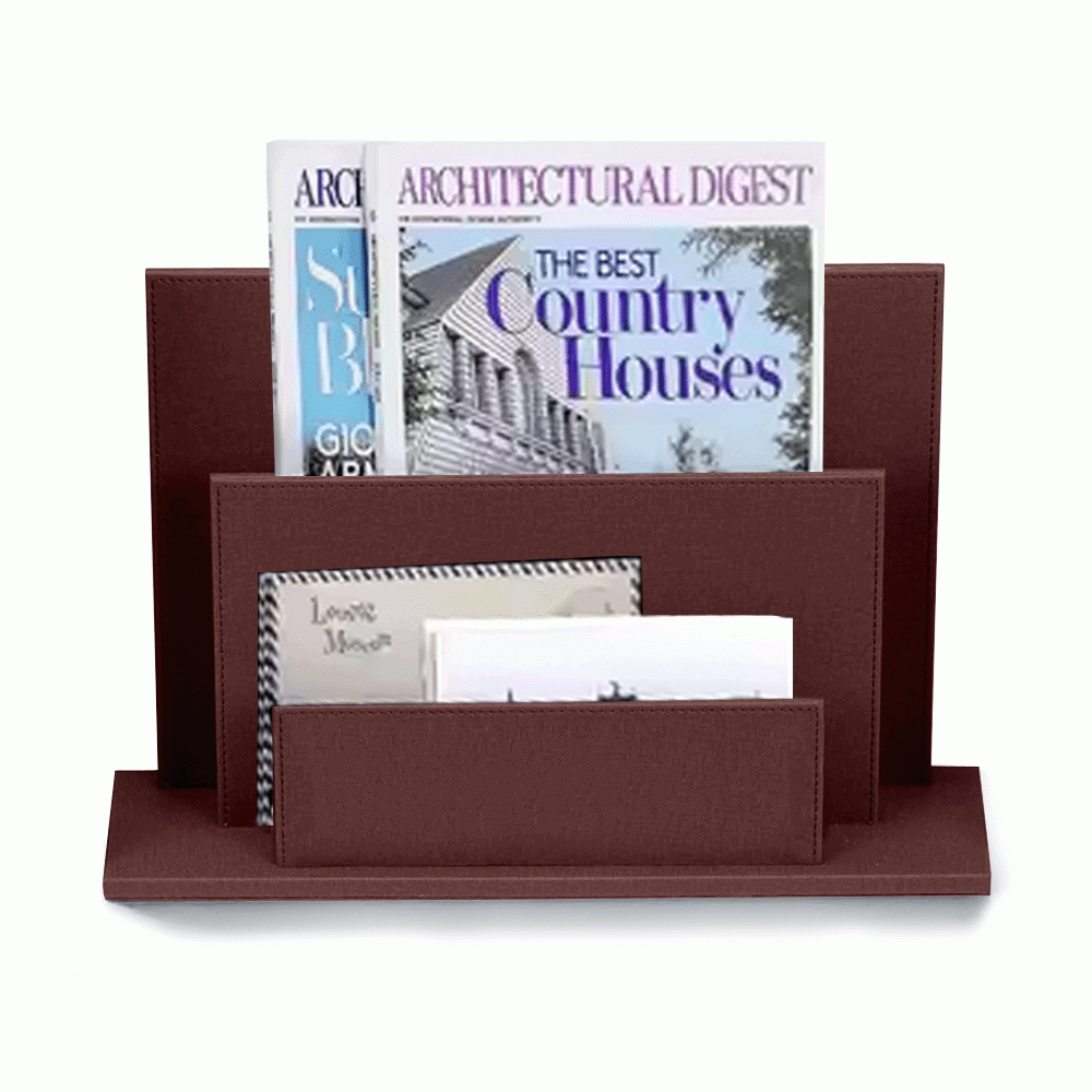 SKU: L-13 PU LEATHER BROCHURE HOLDER