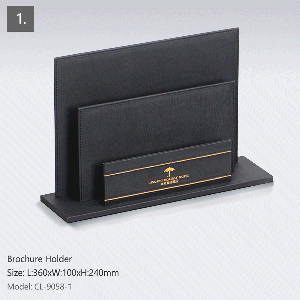 CL-9058 PU LEATHER HOTEL AMENITIES 15pcs
