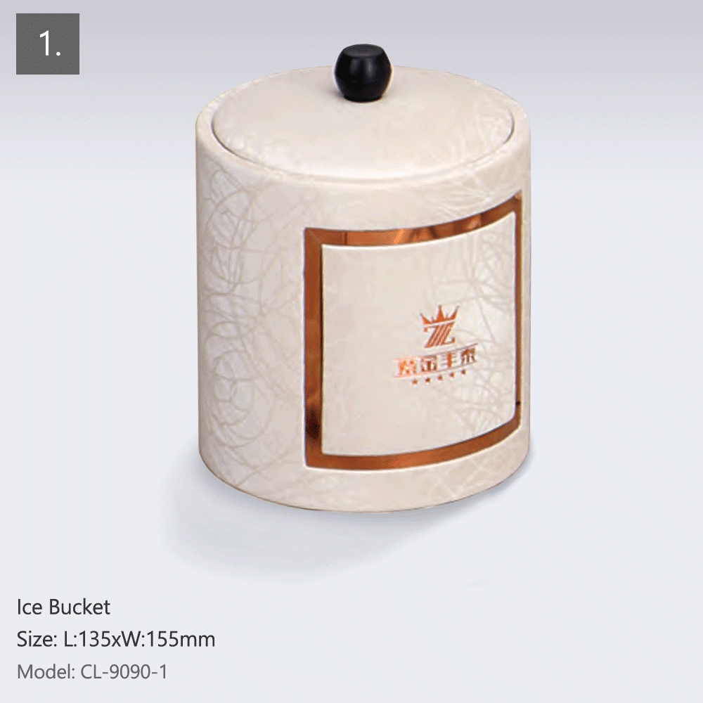 CL-9090 PU LEATHER HOTEL AMENITIES 14pcs