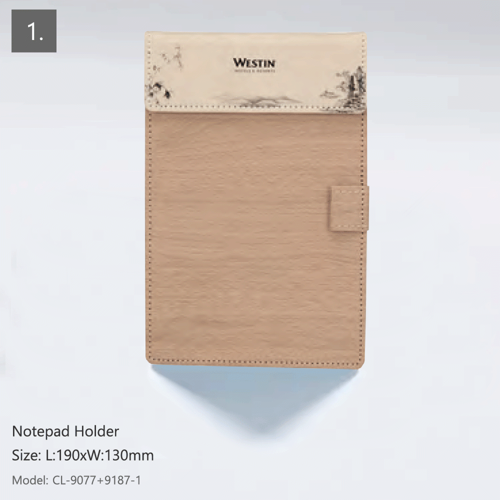 CL-9077+9187 PU LEATHER HOTEL AMENITIES 12pcs