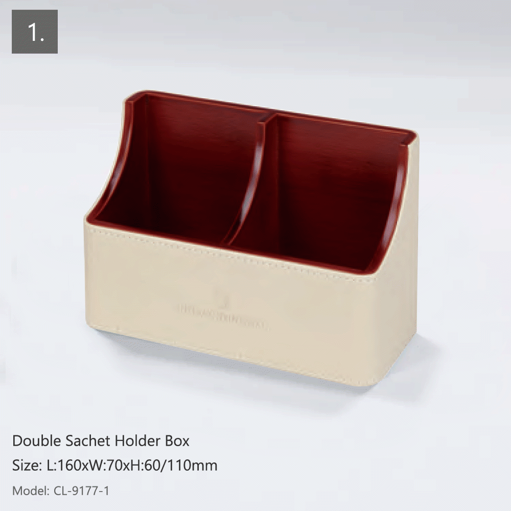 CL-9177 PU LEATHER HOTEL AMENITIES 10pcs