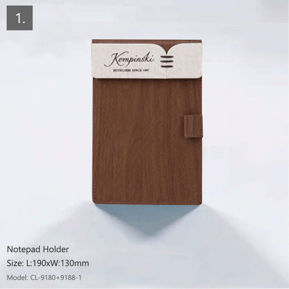 CL-9180+9188 WOOD & PU LEATHER HOTEL AMENITIES 12pcs