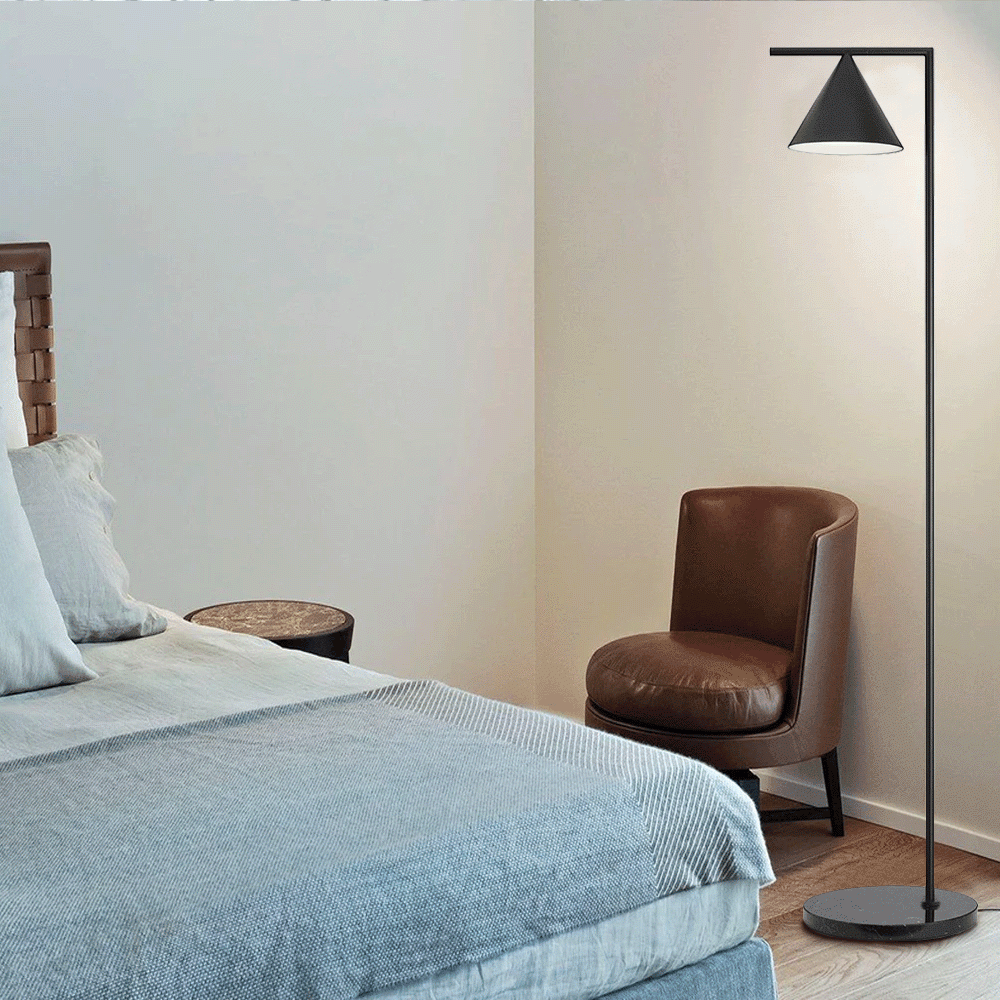FL-03BL METAL FLOOR LAMP - BLACK