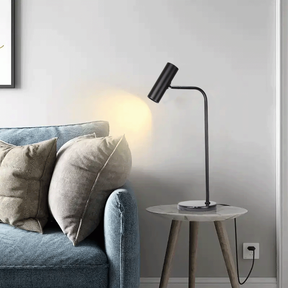 L-03BL ADLUSTABLE METAL TABLE LAMP - BLACK