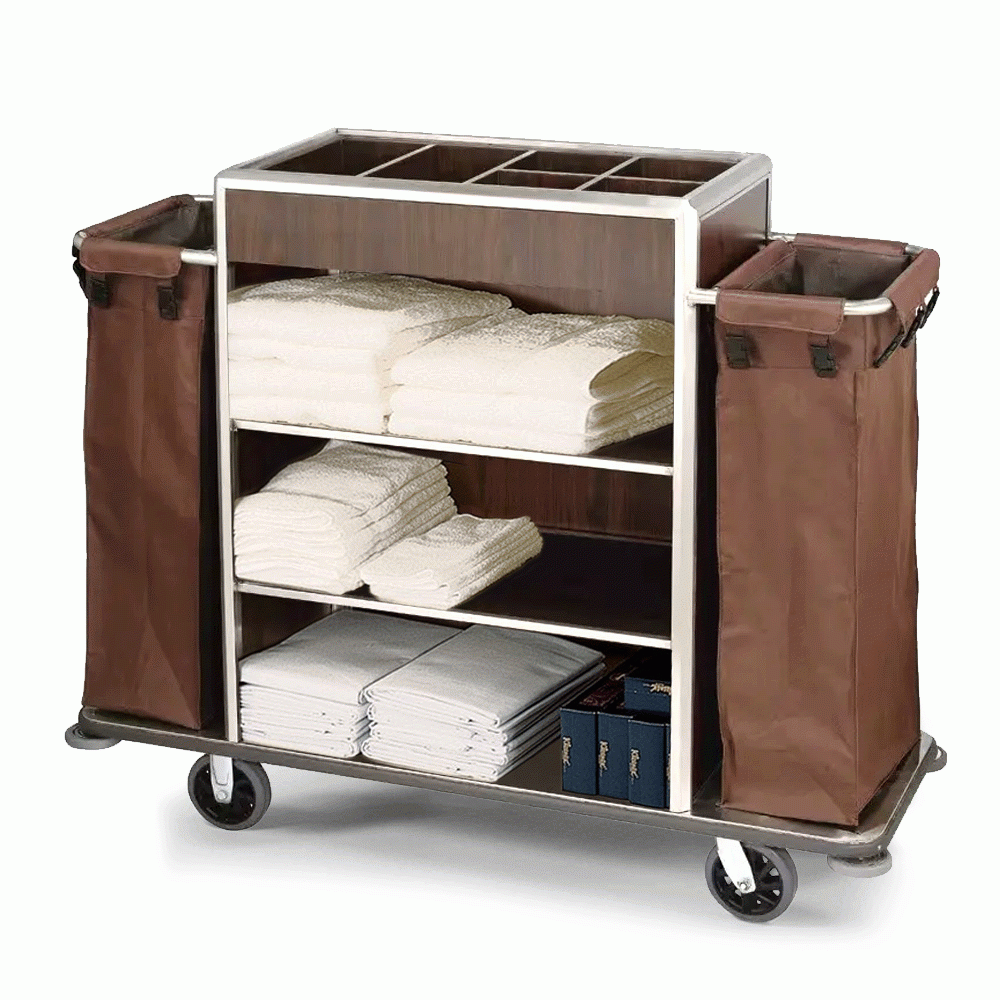SKU: C-87 HOUSEKEEPING TROLLEY WITH 2 LAUNDRY BAGS