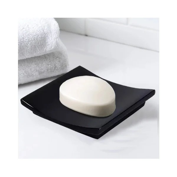 HS-AC-101 ACRYLIC SOAP DISH - BLACK