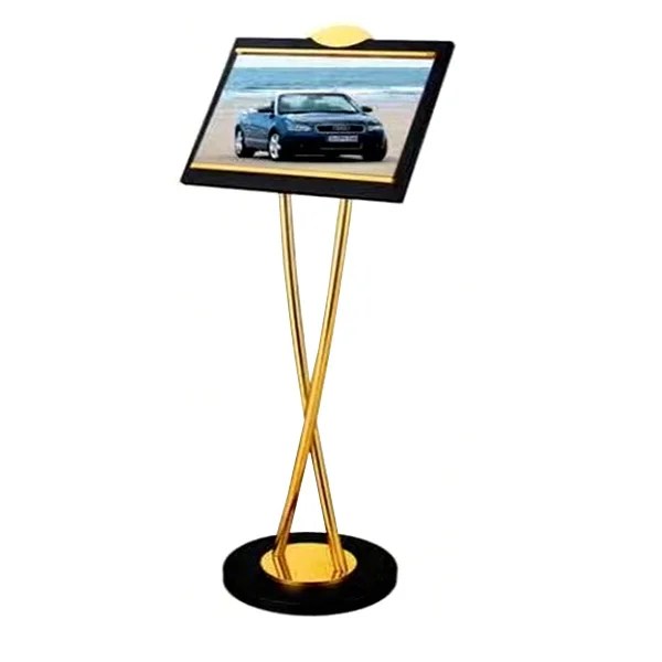 SKU: SIGNST GOLD CHROME FINISH SIGN STAND