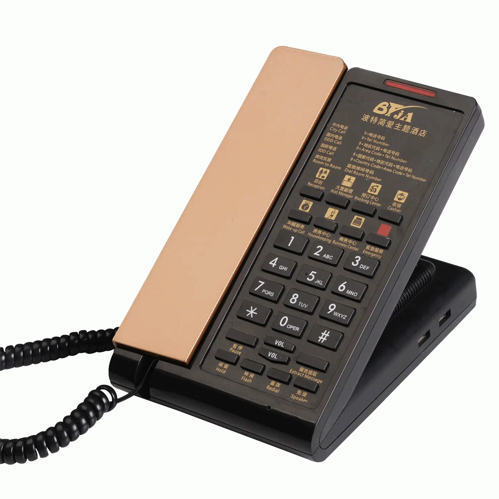 SN-0016GO TELEPHONE FOR HOTEL ROOM - GOLD
