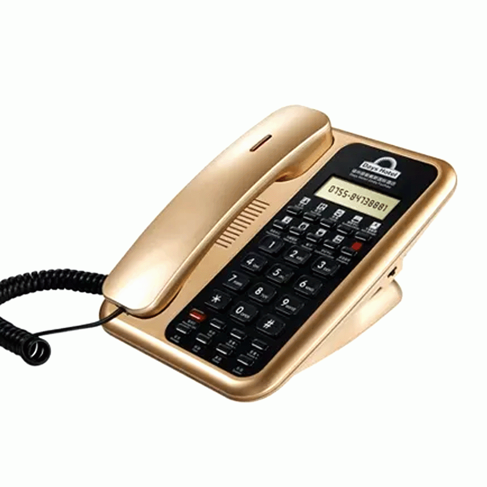 ACE-8902B-GO TELEPHONE WITH DISPLAY FOR HOTEL ROOM - UV OIL GOLD