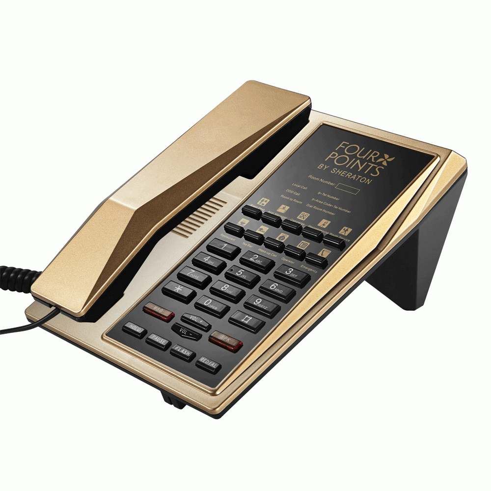 ACE-8901-GO TELEPHONE FOR HOTEL ROOM - GOLD