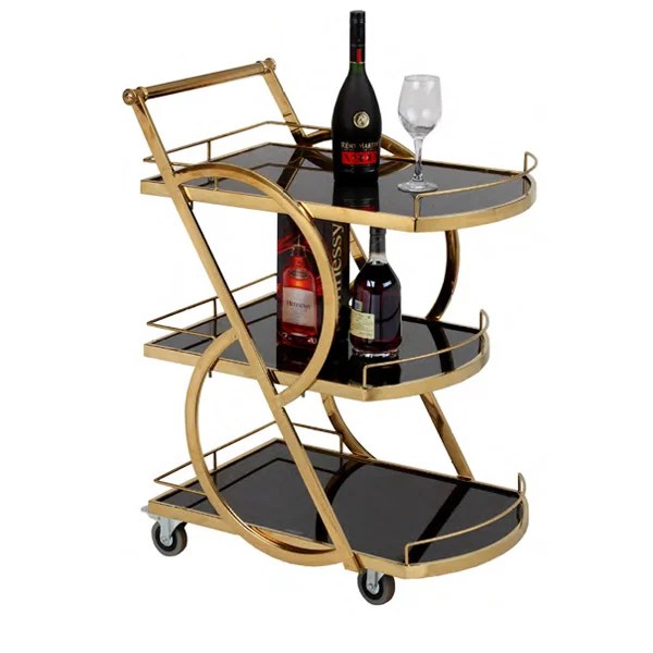 SKU: HS-045 THREE-LAYER SERVICE TROLLEY