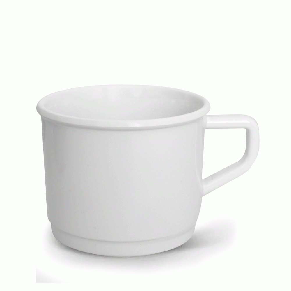 MC02WH MELAMINE CUP WITH HANDLE 200ml WHITE
