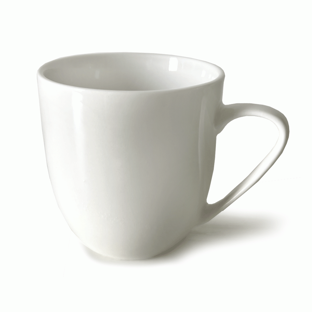 CC03 CERAMIC CUP WITH HANDLE 250ml WHITE