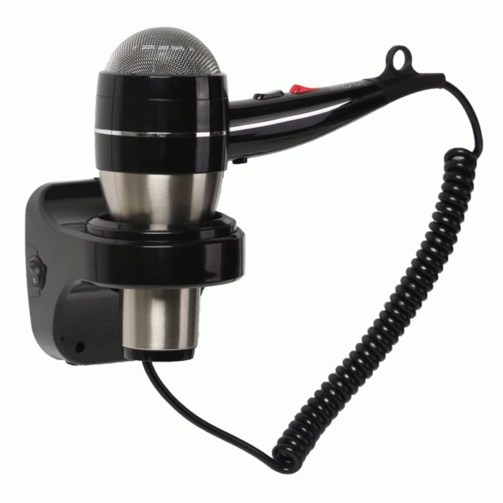 SKU: D10 WALL MOUNTED HAIR DRYER 1600W BLACK