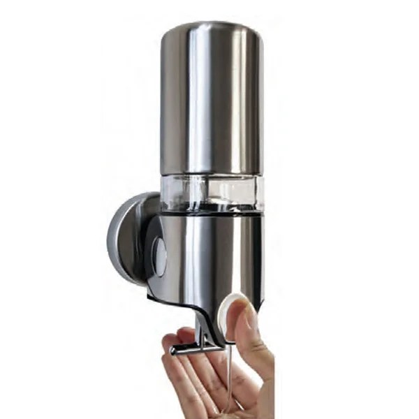 HS-7118H WALL MOUNTED SINGLE SOAP DISPENSER PULL TYPE STAINLESS STEEL