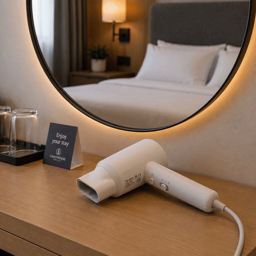 SKU: F21-W FOLDABLE HAIR DRYER 1600W MATT WHITE