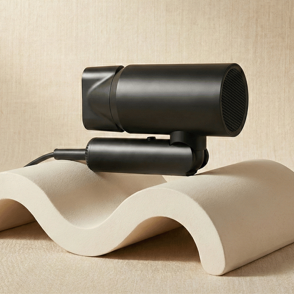 SKU: F21-B FOLDABLE HAIR DRYER 1600W MATT BLACK