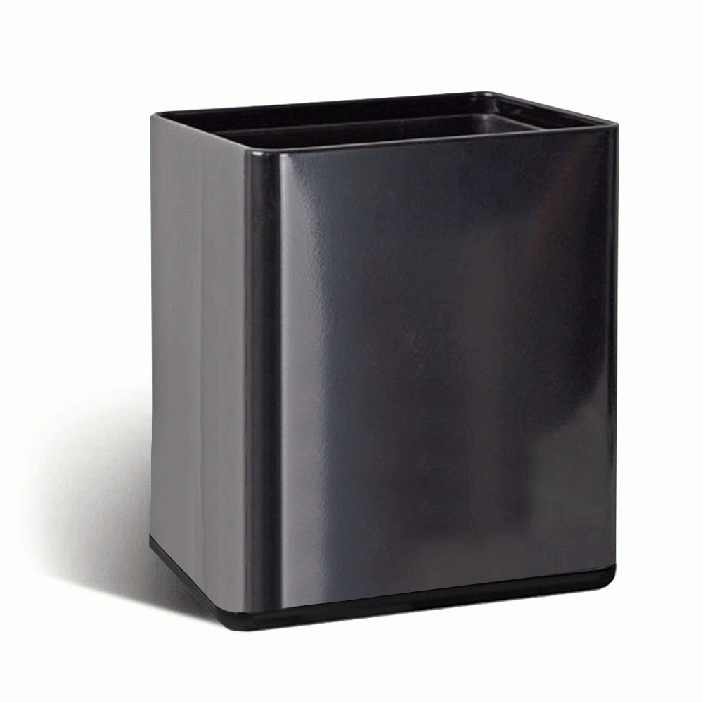SKU: HDX-103SB OPEN TOP METAL WASTE BIN 12Ltr