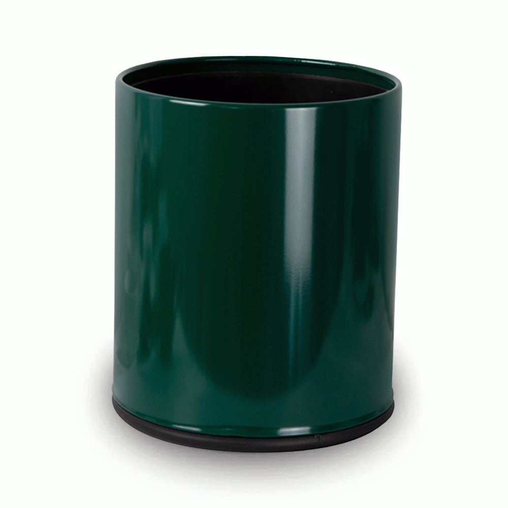 SKU: HDX-101GR OPEN TOP METAL WASTE BIN 10Ltr