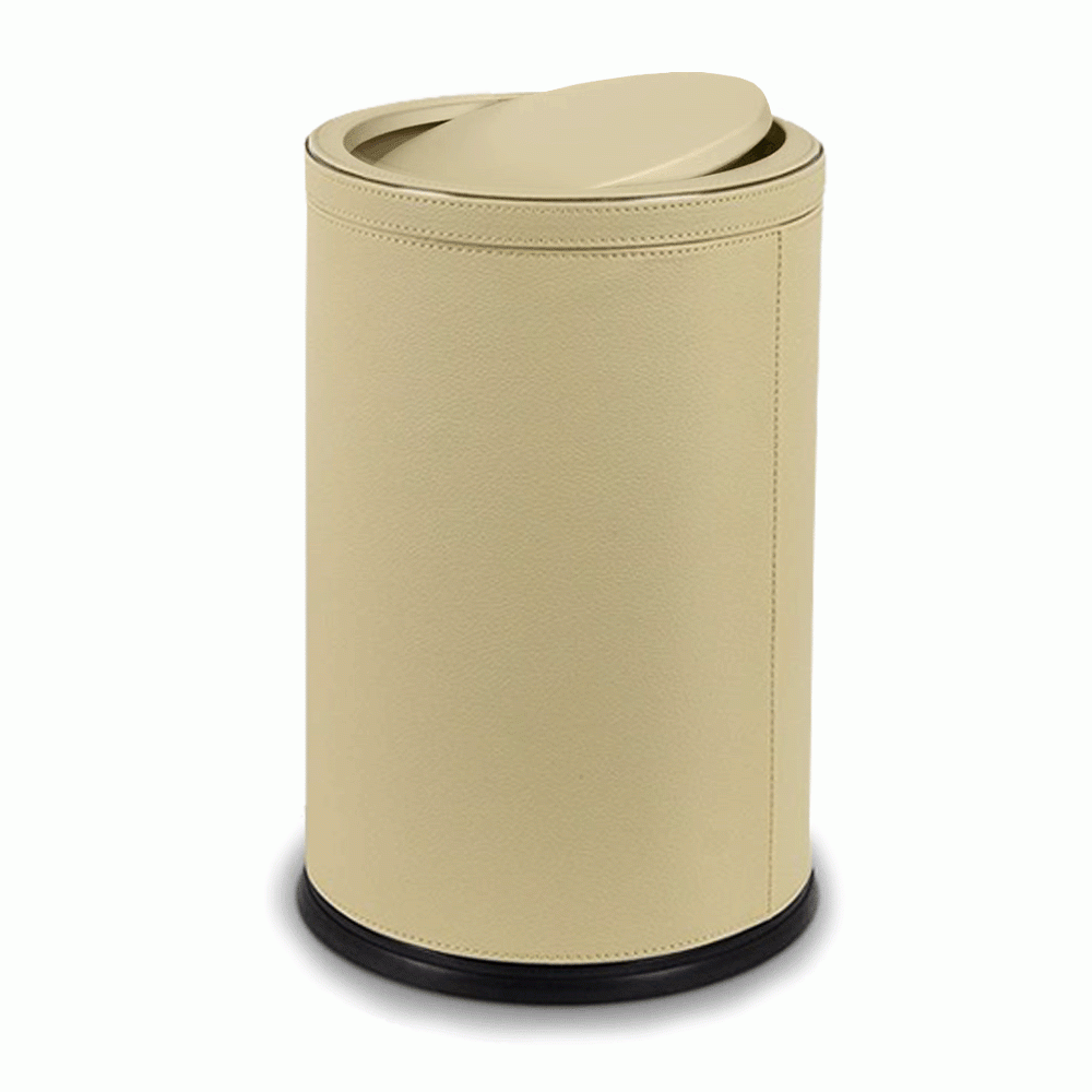 SKU: RB-10 SWING LID PU LEATHER WASTE BIN 10Ltr