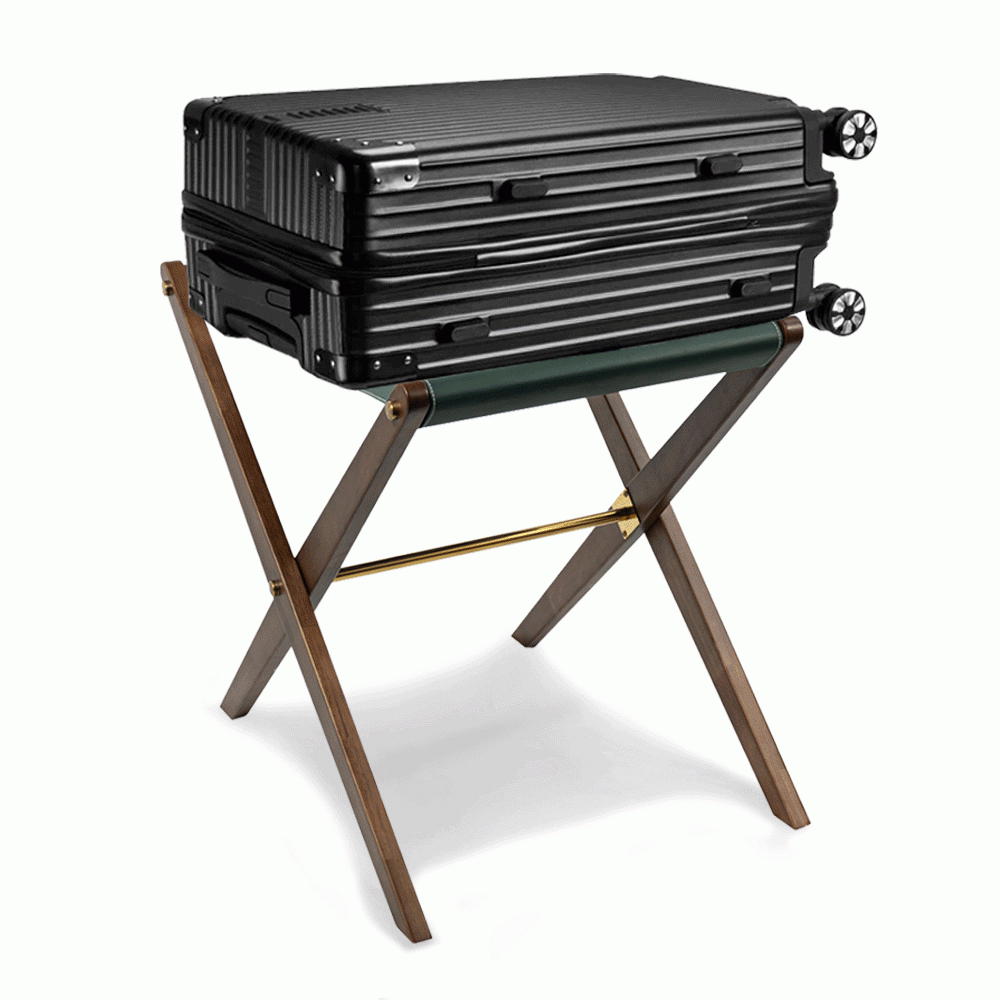 SKU: HS-3A WOODEN LUGGAGE RACK BROWN