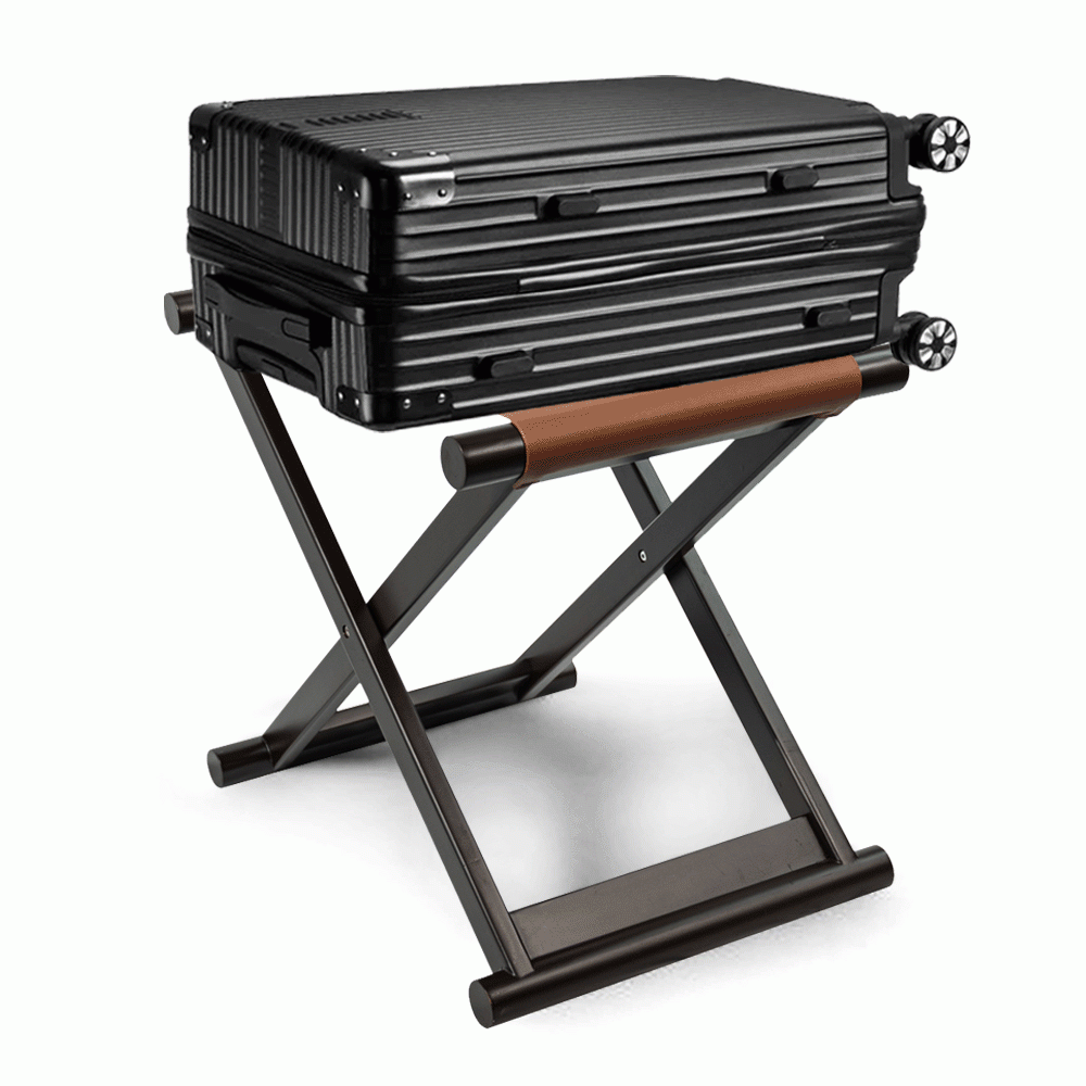 SKU: HS-4A WOODEN LUGGAGE RACK BLACK