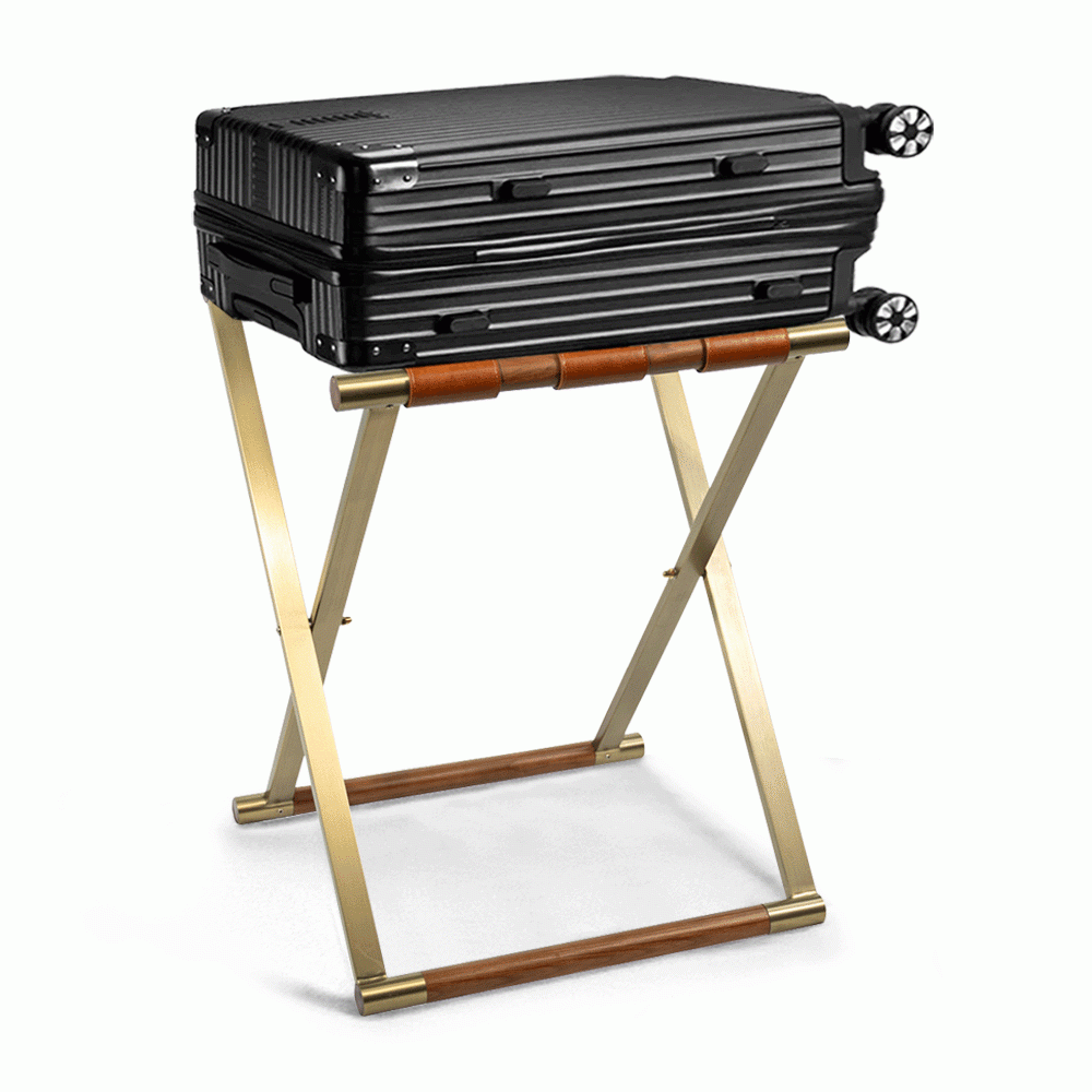 SKU: HS-7A LUGGAGE RACK TITANIUM GOLD