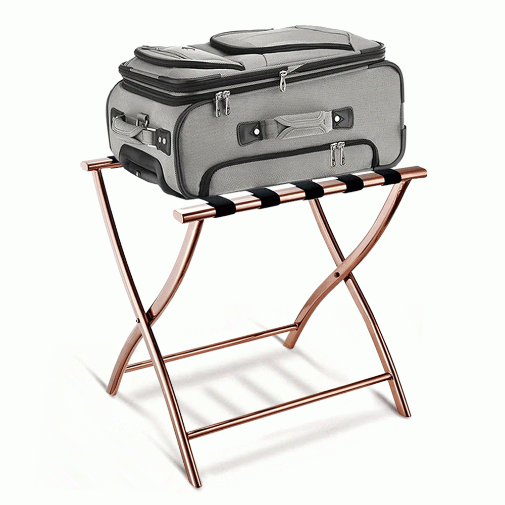 SKU: HS5245525-1 LUGGAGE RACK ROSE GOLD