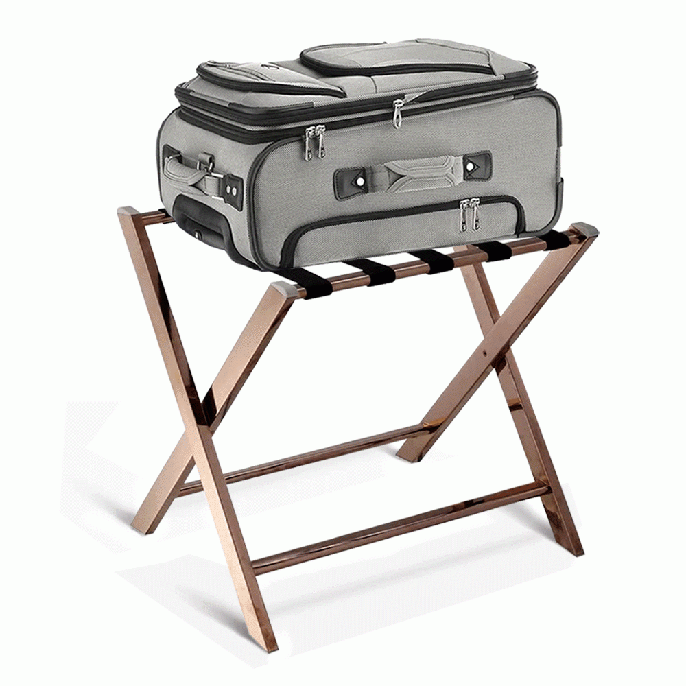 SKU: HS604553-1 LUGGAGE RACK ROSE GOLD