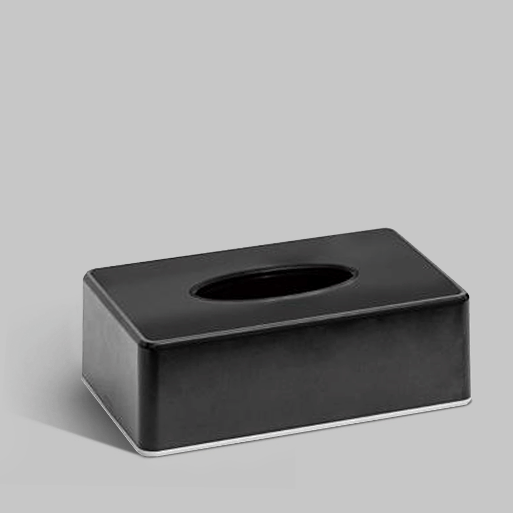 ABS TISSUE BOX COVER BLACK