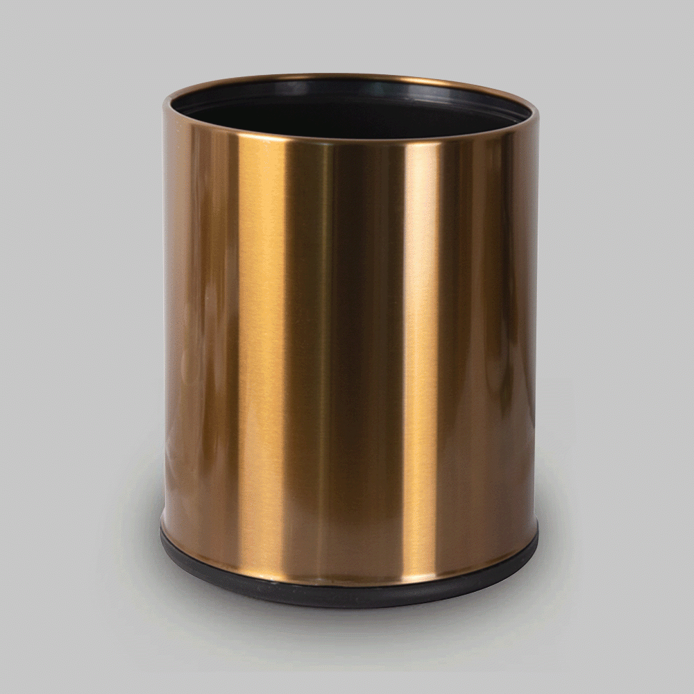 SKU: HDX-101GO OPEN TOP METAL WASTE BIN 10Ltr