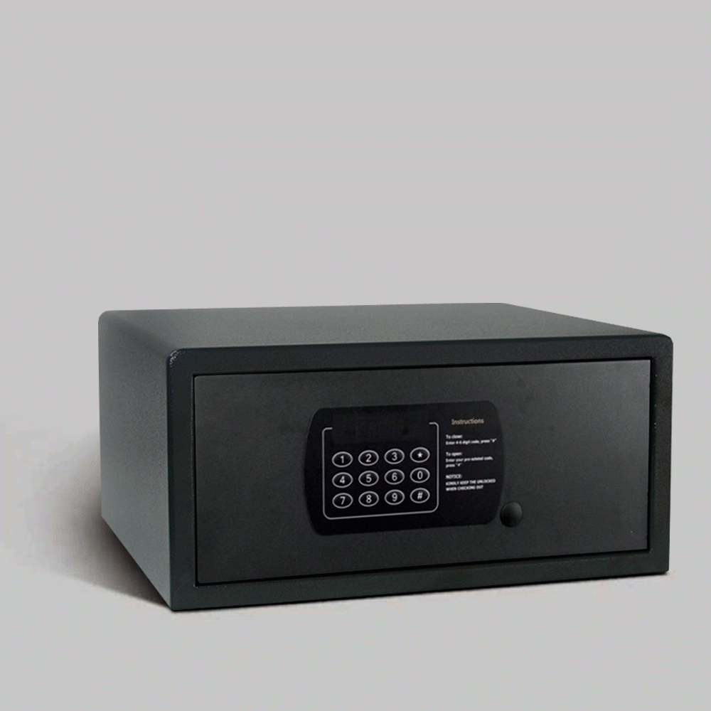 SKU: E2043B SAFE BOX Dim.:43x35x20cm, COMPUTER SIZE 15"