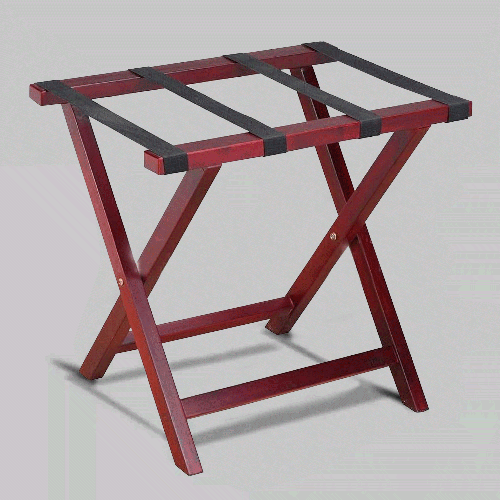 SKU: K020 WOODEN LUGGAGE RACK CHERRY