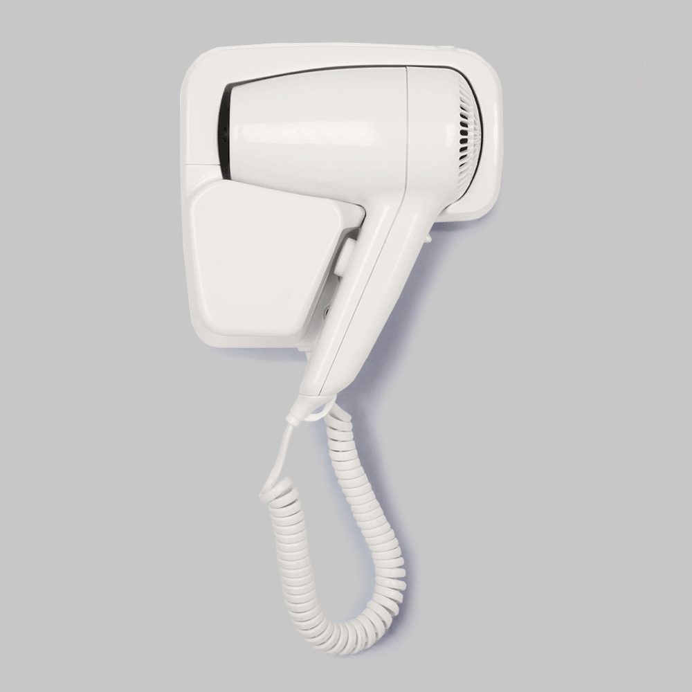 SKU: D01B-1W WALL MOUNTED HAIR DRYER 1300W WHITE