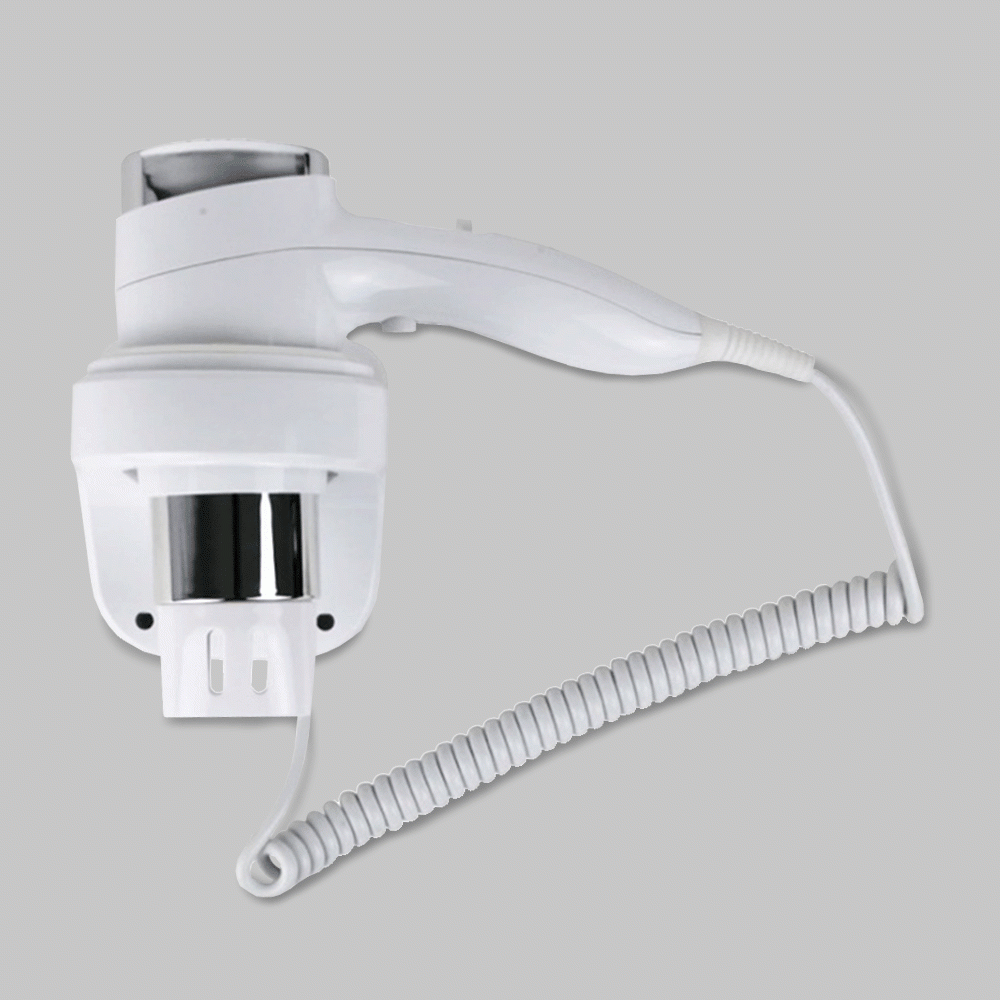 SKU: D08W WALL MOUNTED HAIR DRYER 1600W WHITE