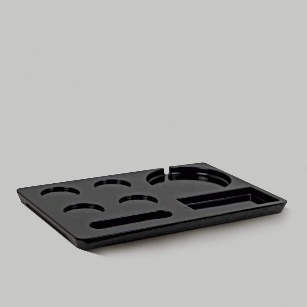 SKU: J-TRAY MELAMINE WELCOME TRAY BLACK