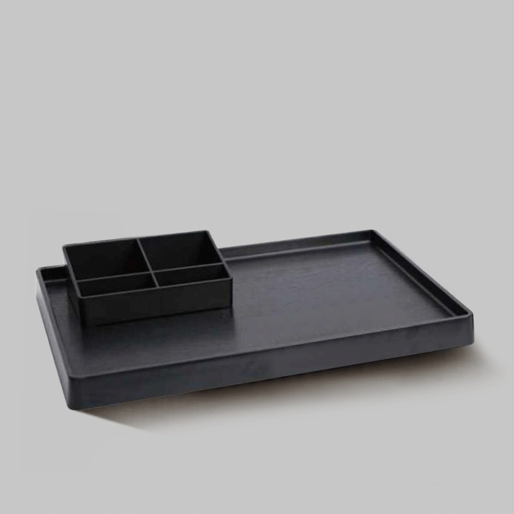 SKU: C-1S ABS WELCOME TRAY SINGLE LAYER EFFECT BLACK