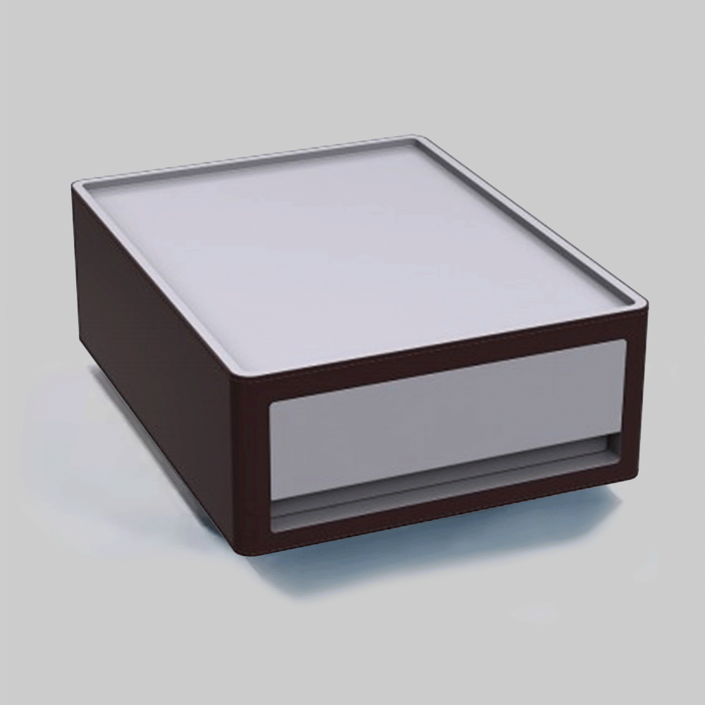 SKU: HS-DL-06 ABS + PU LEATHER AMENITIES TRAY BOX WITH DRAWER
