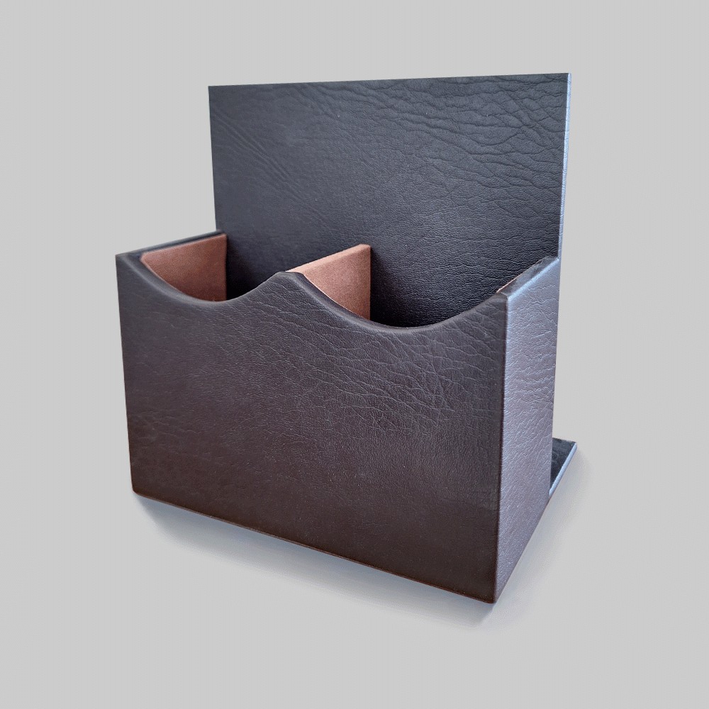 L-09 PU LEATHER DOUBLE REMOTE CONTROL HOLDER